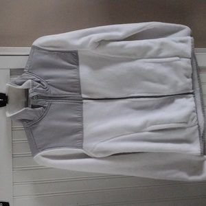 NWOT White fleece jacket Small